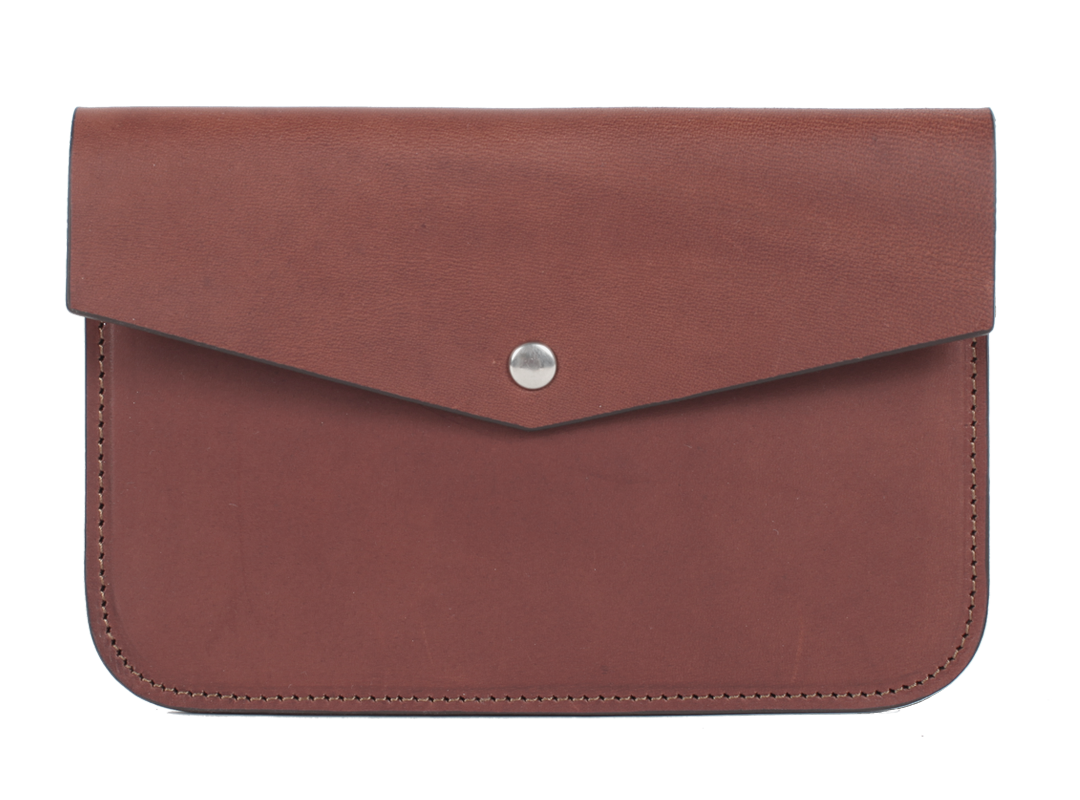 Pochette A4 ou A5 personnalisée en cuir recyclé - Made in France - PORTEDOC  - Vertlapub